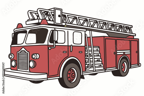 fire truck vector
