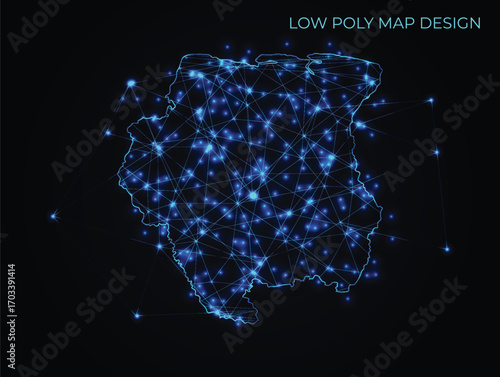 abstract digital networking connectivity vector map design	