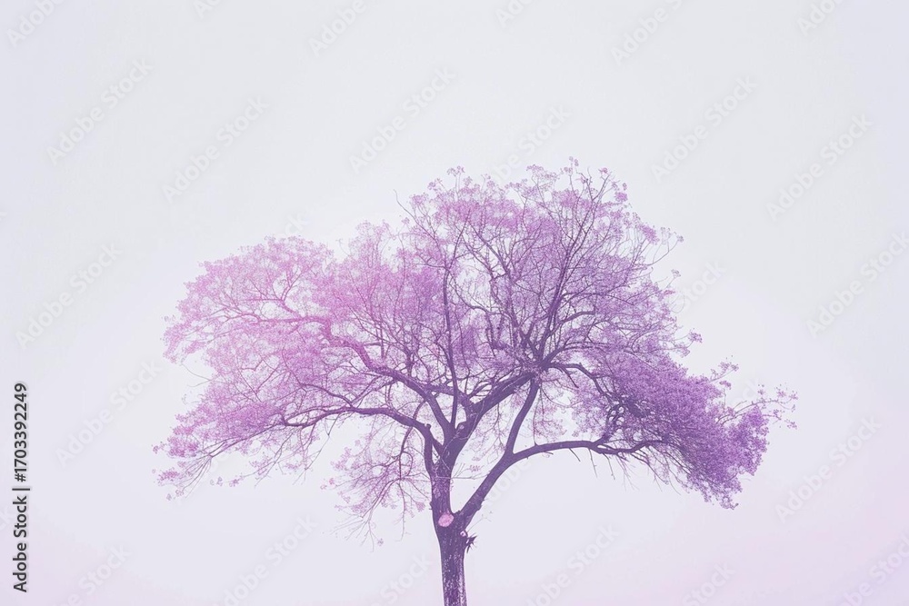 Obraz premium tree with pink flowers