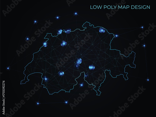 abstract digital networking connectivity vector map design	