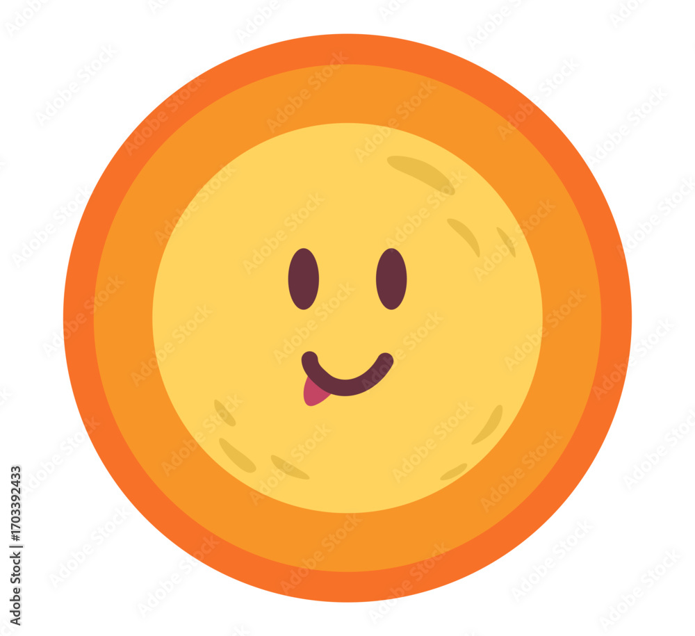 Fototapeta premium Cute Handdrawn Various Sun Face Expression Weather Icon Set