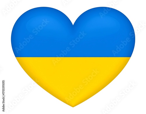 Free Download Symbol of solidarity: Ukrainian colors in a heart shape design - GFXLoad