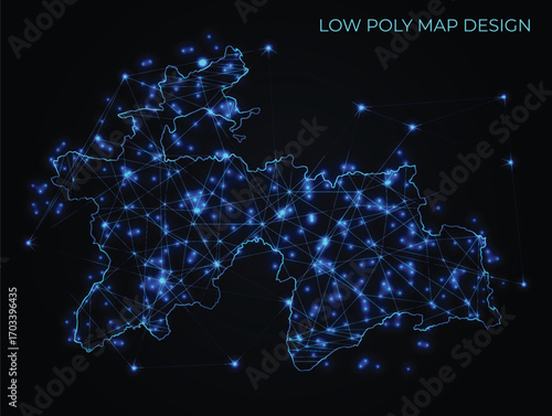 abstract digital networking connectivity vector map design	