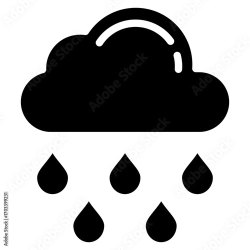 Drizzle  Icon Element For Design