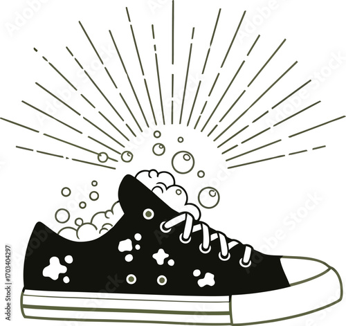 Shoe shine brush and polish isolated on white background isolated on transparent background