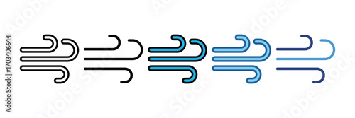 Wind  Icon Element For Design