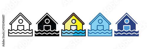 Flood  Icon Element For Design