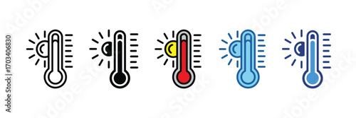 Hot Temperature  Icon Element For Design