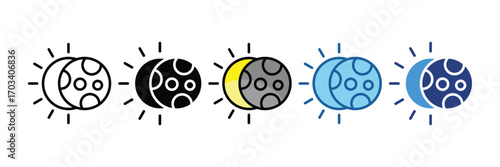 Eclipse  Icon Element For Design