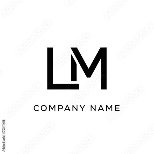 Elegant LM Monogram Logo Design for Modern Company Branding.