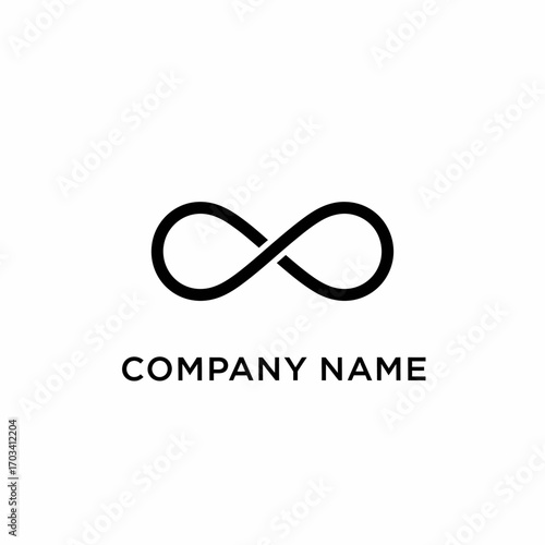 Infinity Symbol Logo Design for Business, Representing Limitless Possibilities and Continuous Growth.