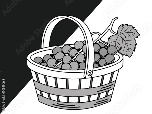 grapes in a basket