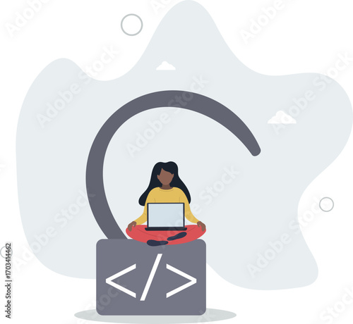 Open source programming, digital products include permission to use the programming source code concept.life and employment of people.