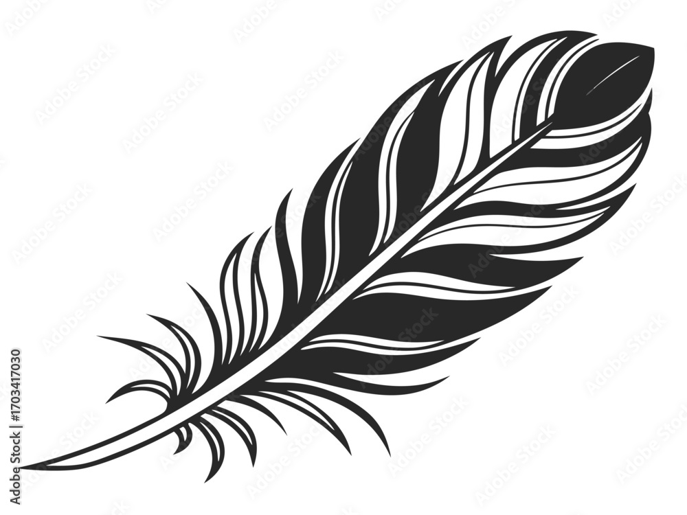 Obraz premium feather isolated on white