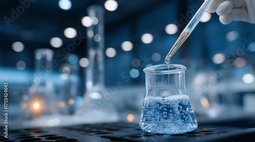 Titrators determine concentrations in a chemistry lab with burettes dripping electrodes dipping endpoints beeping and solutions stirring in beakers shown in a precise photo