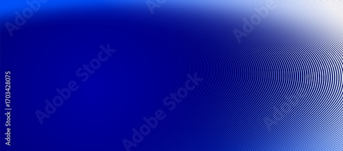 Blue lines in 3D perspective vector abstract background, dynamic linear minimal design, wave lied pattern in dimensional and movement.