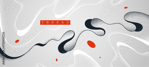 Antistress concept vector abstract background, thin curvy lines and textures minimal abstraction, flowing linear minimalist art, flowing wavy fluid backdrop.