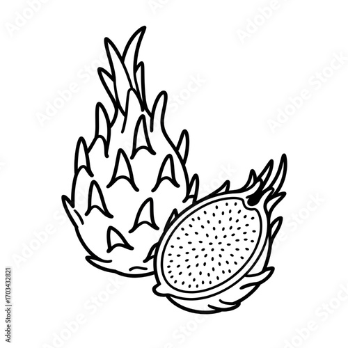 Pineapple Illustration | Fruit, Tropical, Food, Healthy, Refreshing, Nature