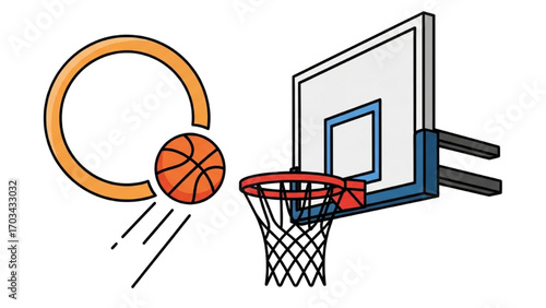 Basketball and Basketball Player Vector Silhouette Illustration Set AI EPS PNG