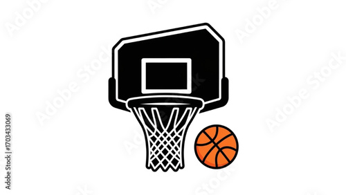 Basketball and Basketball Player Vector Silhouette Illustration Set AI EPS PNG