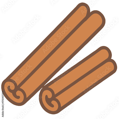 Cinnamon Sticks Illustration - Spice Vector Graphic