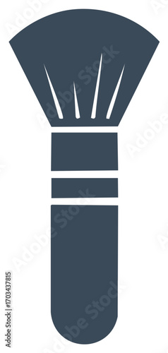 Stylized Flat Design Makeup Brush Icon