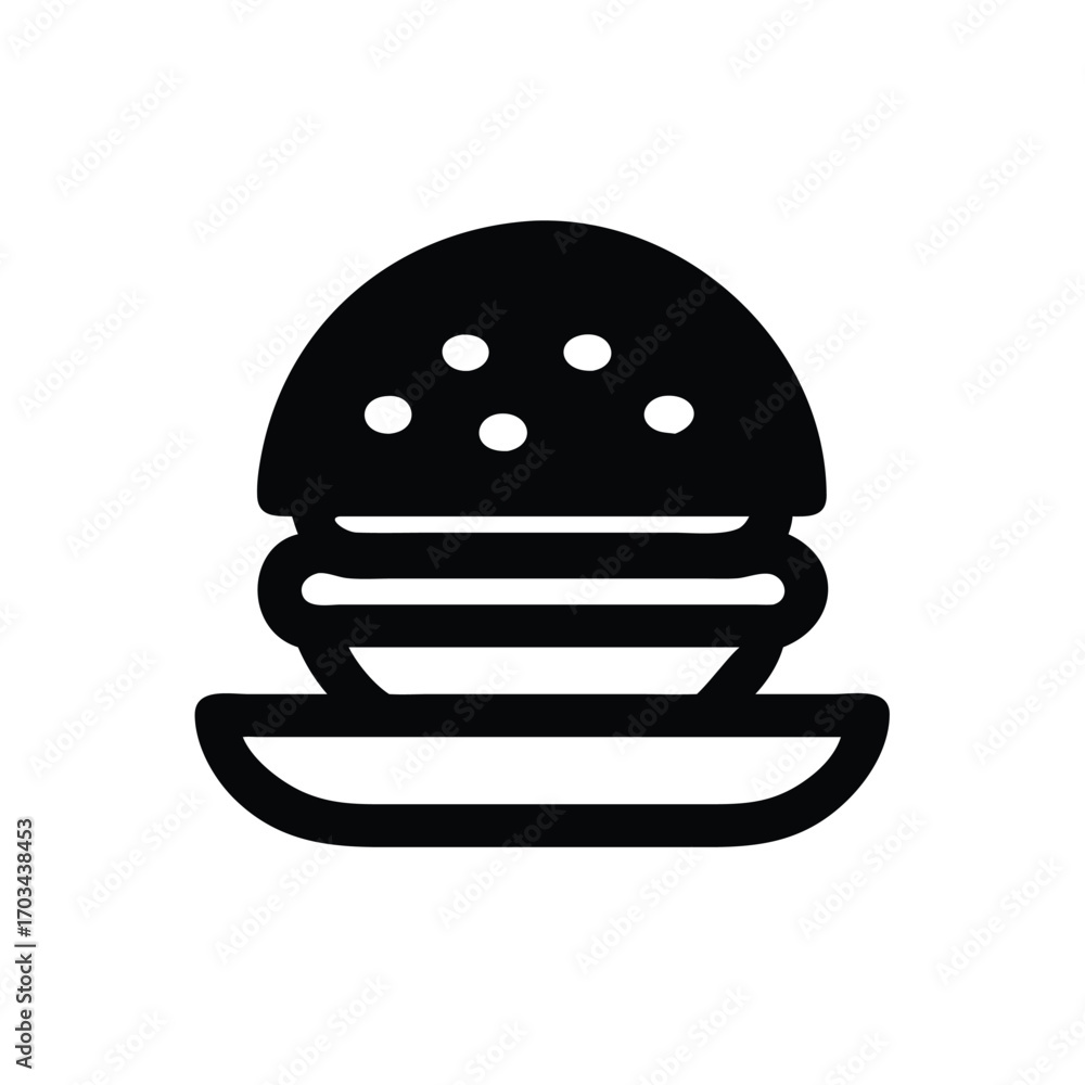 Fototapeta premium Hamburger icon on a white background