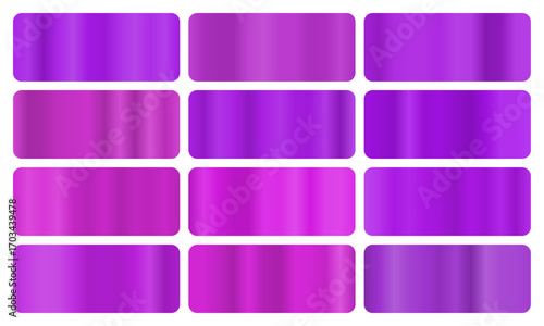  Plum gradient, A set of rich purple glossy gradients, The texture of a smooth fruit surface. A collection of deep metallic gradients, luscious gradients, plum pack, Vector illustration, vector 10eps

