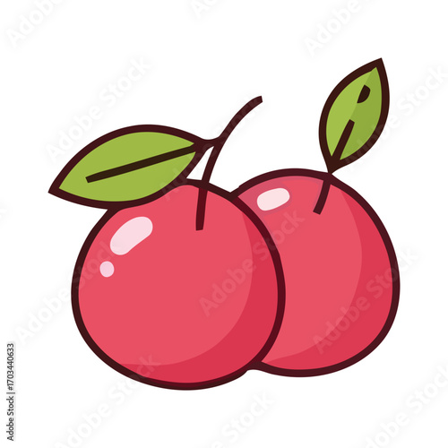 Wallpaper Mural Sweet Cherries A Delightful Duo Torontodigital.ca