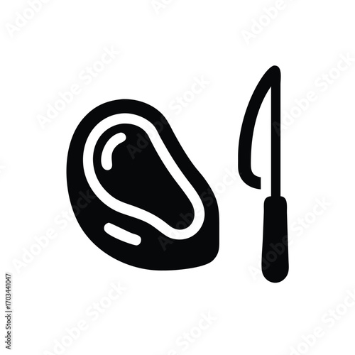 Steak and Knife Silhouette