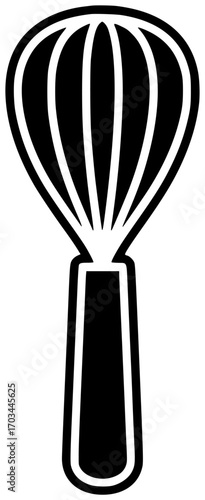 mixer illustration whisk silhouette kitchen logo cooking icon cook outline utensil tool mix food vector mixing equipment bakery isolated shape eggbeater vector graphic background