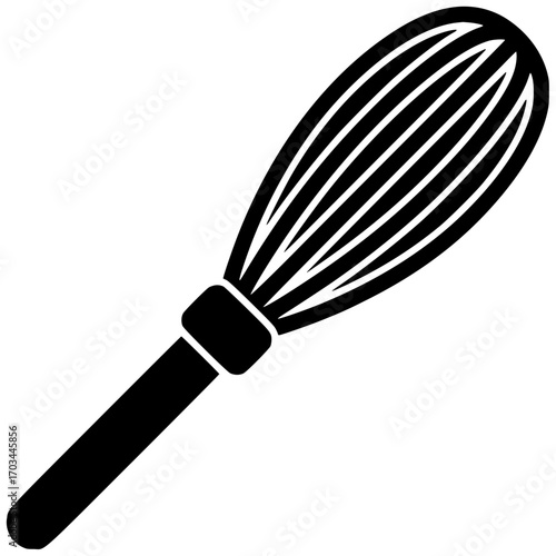 mixer illustration whisk silhouette kitchen logo cooking icon cook outline utensil tool mix food vector mixing equipment bakery isolated shape eggbeater vector graphic background