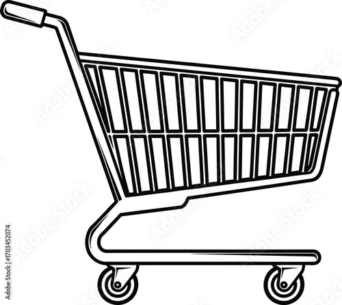 shopping cart vector