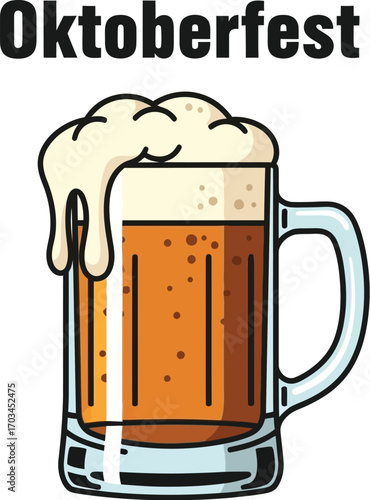 Oktoberfest beer mug traditional german festival