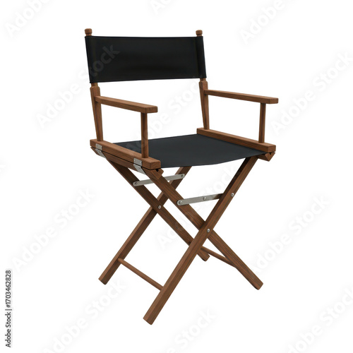 Director's chair for film industry usage isolated PNG with Transparent Background