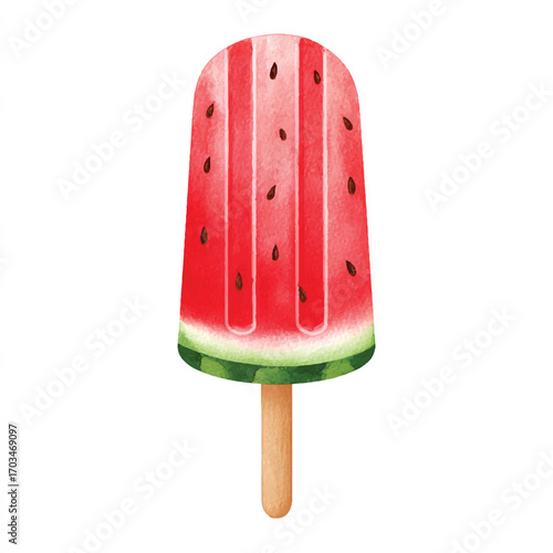 Refreshing Watermelon Popsicle Summer Treat.