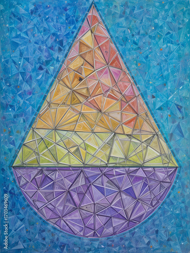 obtuse isosceles triangle two parts with specific geometric features.