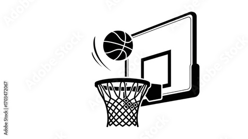 Basketball and Basketball Player Vector Silhouette Illustration Set AI EPS PNG