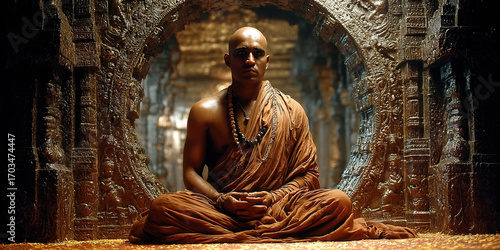 Mahavira in meditation showcasing the essence of Jain philosophy and spiritual leadership