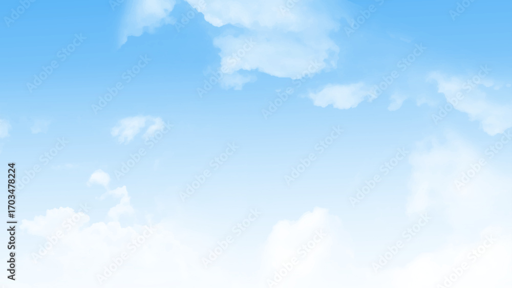 Fototapeta premium Blue sky and clouds.