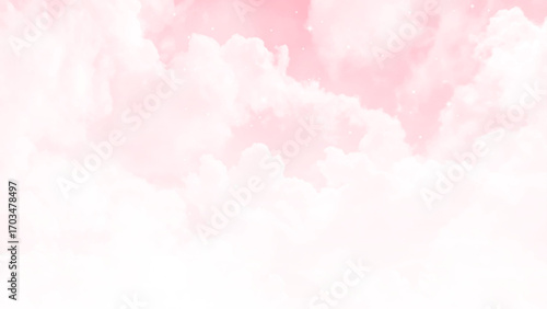 sky-clouds white pink background