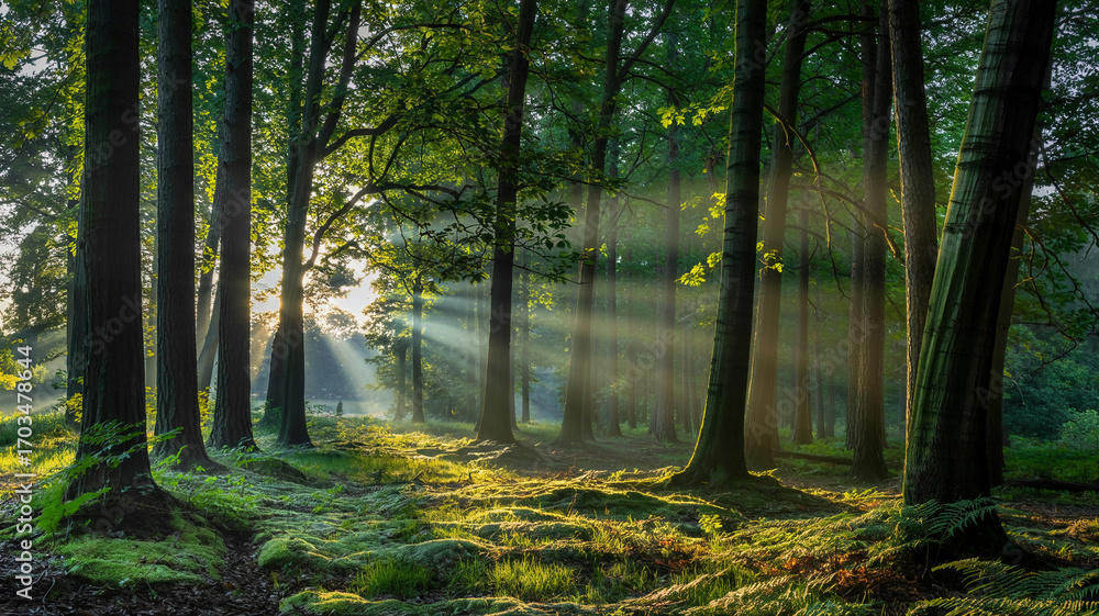 Fototapeta premium Gentle hum accompanying th melody