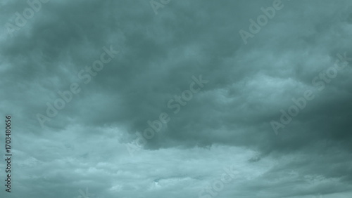 Billede på lærred A Stunning Dark Dramatic Cloudy Sky Captured Perfectly in Beautiful Ethereal Ton