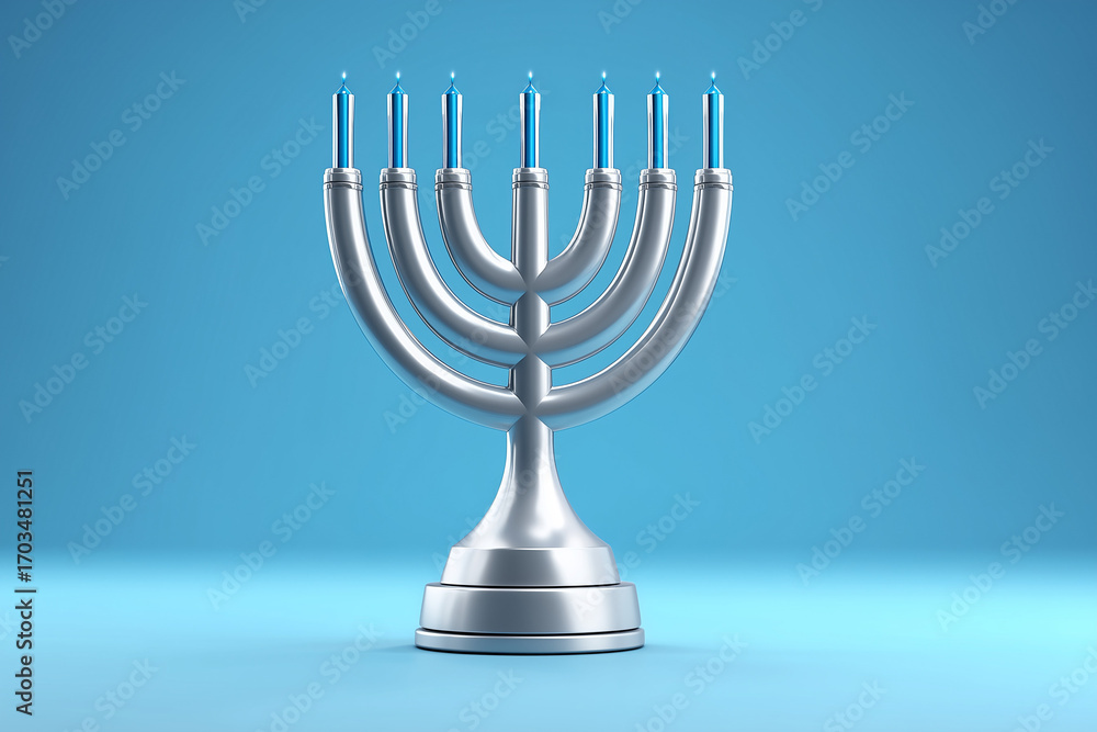 Fototapeta premium White Menorah