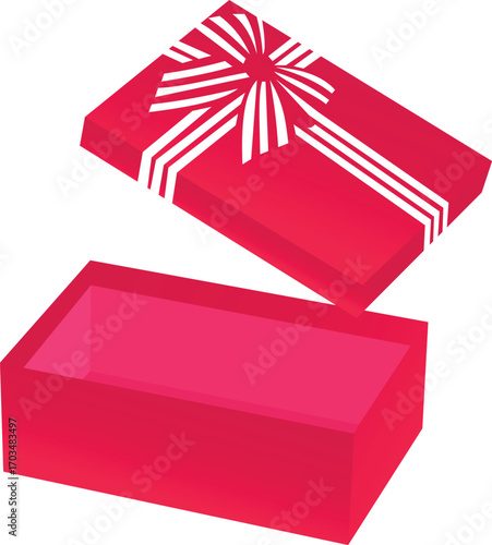 Open Red Gift Box with Ribbon - Celebration, Surprise & Unboxing Moments