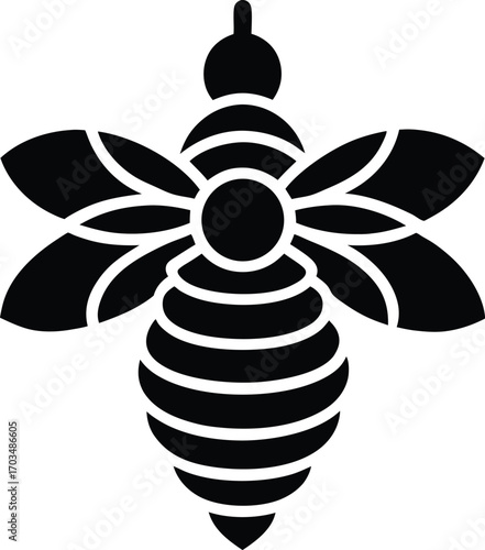 black and white flower
