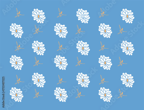Pattern with simple pretty small flowers, little floral liberty seamless texture background. Spring, summer romantic blossom flower