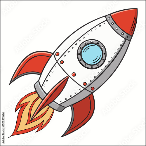 The rocket icons set includes a startup sign and symbol, along with a rocket launcher icon
