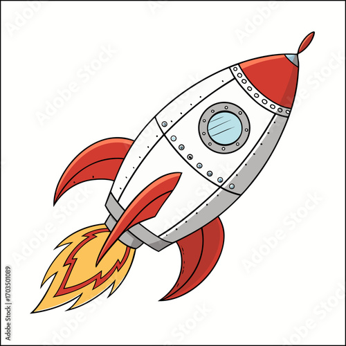 The rocket icons set includes a startup sign and symbol, along with a rocket launcher icon