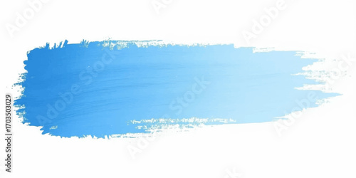 Abstract watercolor hand drawn background with blue sea sky ocean waves and sunny landscape